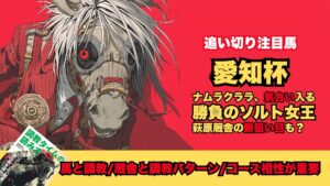 【愛知杯2026/調教だけで買いたい馬】女王への通過点、ソルトクイーンが好調教/長谷川厩舎の好変化は継続中、ナムラクララが勝負モード/シンバーシアを買いたい理由